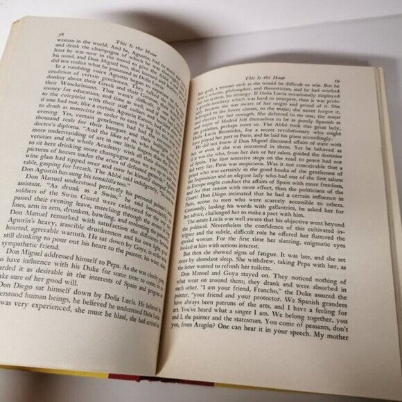 1951 This is the Hour Book by Lion Feuchtwanger Vtg Hardcover Historical Novel - Picture 8 of 10